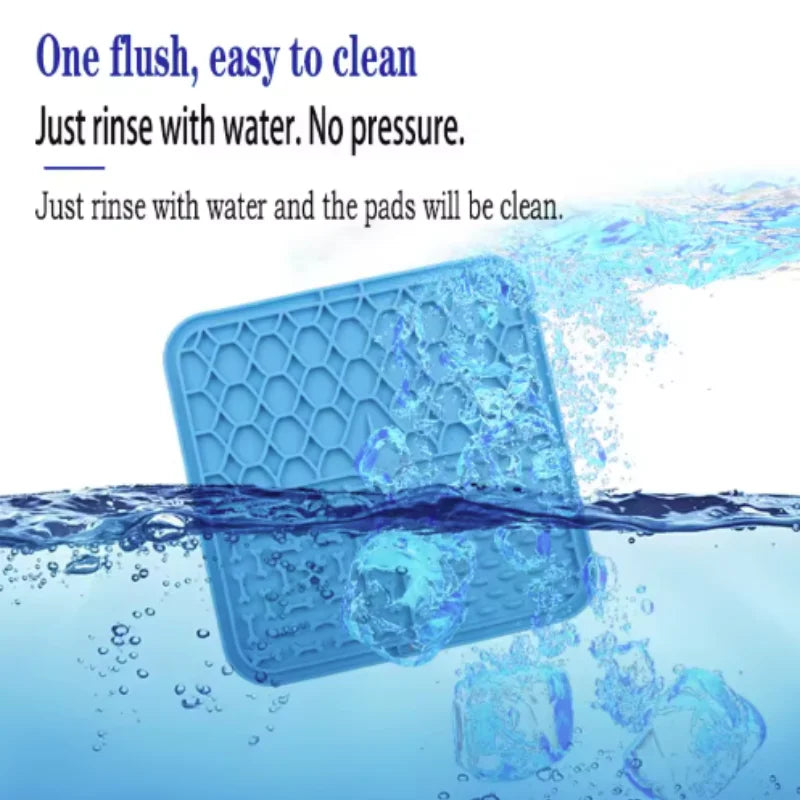 Silicone Lick Mat for Dogs & Cats — Anxiety Relief Slow Feeder with Suction Cup