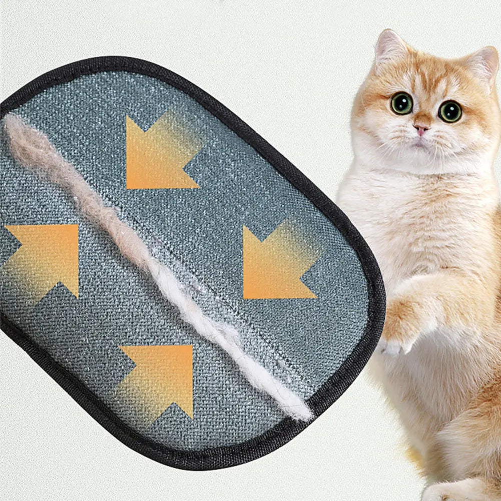 Pet Deshedding Grooming Glove — Gentle Hair Remover for Dogs & Cats
